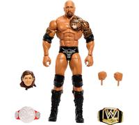 Mattel WWE Colección Elite Luchador The Rock Figura de acción con cinturón dorado y accesorios, juguete +8 años (HVJ08)
