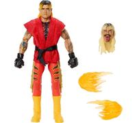 Mattel WWE Dirty Dominik Mysterio As Ken x Street Fighter Cross Over Elite Figura de acción de lucha libre de 6 pulgadas, juego de mashup coleccionable JML27