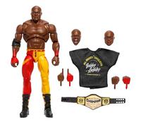 Mattel WWE Edición Ultimate Luchador Bobby Lashley, figura de acción con cinturón de campeón, camiseta, diferentes caras y accesorios, juguete +8 años, HWP52