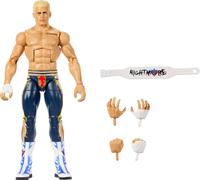 Mattel WWE Elite - Figura de acción y accesorios, serie #125, colección Cody Rhodes de 6 pulgadas con 25 puntos de articulación y manos intercambiables
