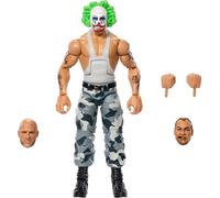 Mattel WWE Elite Collection - Figura de acción y accesorios, Luke de eventos en vivo premium con manos intercambiables y piezas de figura de construcción