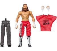 Mattel WWE Elite Collection - Figura de acción y accesorios, Sami Zayn, evento en vivo premium con manos intercambiables y piezas de figura de construcción