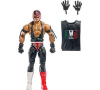 Mattel WWE Elite Collection Top Picks - Juego de figuras de acción y accesorios, Rey Mysterio de 6 pulgadas coleccionable con manos intercambiables, equipo de anillo y 25 puntos de articulación