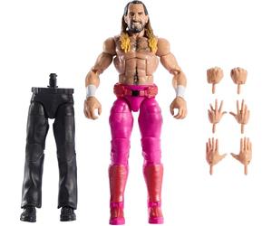 Mattel WWE Elite Collection WrestleMania con Howard Finkel Seth “Freakin” Rollins Figura de acción y accesorios, conjunto de juego de los principales eventos en directo con piezas para construir,JCJ51