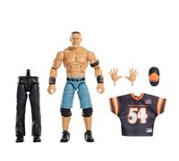 Mattel WWE Elite Collection Wrestlemania John Cena, Figura de acción y Accesorios, Conjunto de Juego de los Principales Eventos en Directo con Piezas para Construir a Sam Roberts, JHX77
