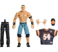 Mattel WWE Elite Collection Wrestlemania John Cena, Figura de acción y Accesorios, Conjunto de Juego de los Principales Eventos en Directo con Piezas para Construir a Sam Roberts, JHX77