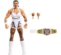 Mattel WWE Elite - Figura de acción y accesorios, serie #110 Rhea Ripley coleccionable de 6 pulgadas con 25 puntos de articulación y manos intercambiables