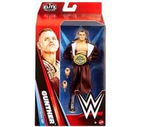 Mattel WWE Elite - Figura de acción y accesorios, serie #121, Gunther coleccionable de 6 pulgadas con 25 puntos de articulación y manos intercambiables