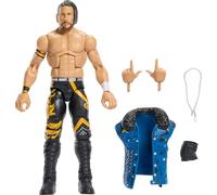 Mattel WWE Elite - Figura de acción y accesorios, serie #124, juego coleccionable de Akex Shelley de 6 pulgadas con 25 puntos de articulación y manos intercambiables