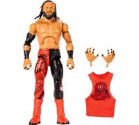 Mattel WWE Elite - Figura de acción y Accesorios, Serie #125, Juego Coleccionable de Jacob Fatu de 6 Pulgadas con 25 Puntos de articulación y Manos Intercambiables