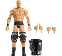 Mattel WWE Elite Greatest Hits 2025 “Stone Cold” Steve Austin, Figura de acción y Accesorios, Conjunto con Figura Coleccionable de 15,24cm con 25 Puntos de articulación, JHT58