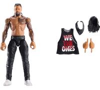 Mattel WWE Elite Series114 Jimmy Uso Figura de acción y accesorios, figura de acción coleccionable de 15,24cm con 25puntos de articulación y manos intercambiables, JCH94