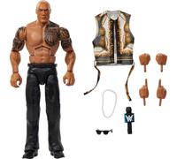 Mattel WWE Elite Series115 The Rock Figura de acción y accesorios, figura de acción coleccionable de 15,24cm con 25puntos de articulación y manos intercambiables, JCJ00
