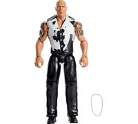 Mattel WWE - Figura de acción de la roca, serie de eventos principales #156, superestrella coleccionable de 6 pulgadas con 14 puntos de articulación y aspecto realista