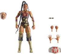 Mattel WWE - Figura de acción y accesorios de la colección Elite, set premium de Bianca Belair, Wrestlemania con piezas de Howard Finkel Build-A-Figure