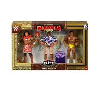 Mattel WWE Generation Maivia Legacy Elite Collection The Rock - Paquete de 3 figuras