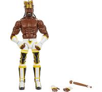 Mattel WWE King Woods Elite Collection Figura de acción, articulación de lujo y detalles realistas con accesorios icónicos, 6 pulgadas