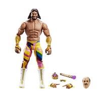 Mattel WWE Macho King Randy Savage Wrestlemania Elite Collection Figura de acción Accesorio y Mean Gene Okerlund Build-A-Figure Parts, 6 Pulgadas