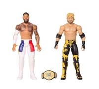 Mattel WWE Main Event Showdown Figuras de Acción 2-Pack y Accesorio | Serie #27 Jey Uso vs Logan Paul Set Coleccionable, Figuras 15 cm con accesorio, JHJ63