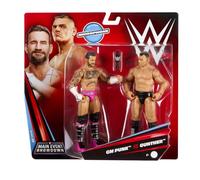 Mattel WWE Main Event Showdown Serie #28 CM Punk vs Gunther | Figuras de Acción 2-Pack con Accesorio Set Coleccionable Figuras 15 cm