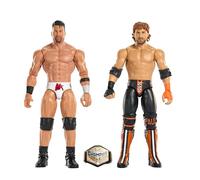 Mattel WWE Main Event Showdown Series24 LA Knight y Logan Paul, Conjunto de 2figuras de acción coleccionables de 15,24cm, JHJ55