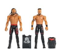 Mattel WWE Main Event Showdown Series24 Tama Tonga y Jacob Fatu, Pack de 2figuras de acción coleccionables de 15,24cm con Accesorios, JHJ56