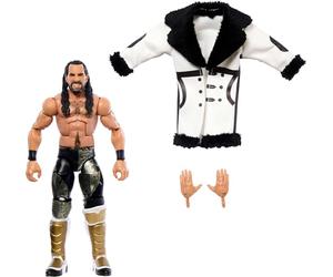 Mattel WWE Top Picks Elite Action Figure & Accessories Set, Seth “Freakin” Rollins 6-Inch Collectible with Swappable Hands, Ring Gear & 25 Articulation Points