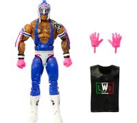 Mattel WWE Top Picks Elite - Juego de figuras de acción y accesorios, Rey Mysterio de 6 pulgadas coleccionable con manos intercambiables, equipo de anillo y 25 puntos de articulación
