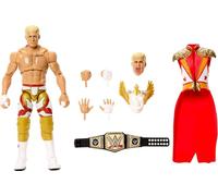 Mattel WWE Ultimate Edition Cody Rhodes, Figura de acción y Accesorios, Conjunto con Figura Coleccionable de 15,24cm con Cabezas y Manos Intercambiables y 30 Puntos de articulación, JHV89