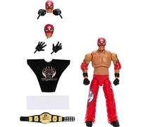 Mattel WWE Ultimate Edition Fan Takeover Rey Mysterio Figura de acción coleccionable con accesorios intercambiables, cabezas extra y manos intercambiables - Para niños y niñas + 8 años, HVV70
