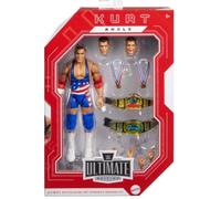 Mattel WWE Ultimate Edition Figura de acción de 15,24cm y Accesorios, Monday Night War Kurt Angle, Conjunto Coleccionable, JHX51