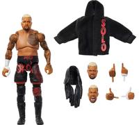 Mattel WWE Ultimate Edition - Figura de acción y accesorios, juego coleccionable Solo Sikoa de 6 pulgadas, cabezas y manos intercambiables, 30 puntos de articulación