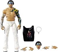 Mattel WWE Ultimate Edition - Juego de figuras de acción y accesorios, colección de Jeff Hardy de 6 pulgadas con 30 puntos de articulación, piezas intercambiables y equipo de entrada