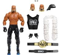 Mattel WWE Ultimate Edition - Juego de figuras de acción y accesorios, "Hollywood" Hulk Hogan de 6 pulgadas, coleccionable con 30 puntos de articulación, piezas intercambiables y equipo de entrada
