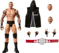 Mattel WWE Ultimate Edition - Juego de figuras de acción y accesorios, Randy "Macho Man" Savage de 6 pulgadas, coleccionable con 30 puntos de articulación, piezas intercambiables y equipo de entrada