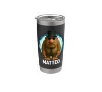 Matteo Mateo Matteooo Italiano Brainrot Meme Kid Para Niños Vaso térmico de acero inoxidable de doble pared
