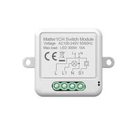 Matter, el relé del teléfono inteligente, se dirige a Homekit y Alexa, los programas y el control de voz, el temporizador, el control del grupo y las lámparas, ventiladores, humidificadores, 10A