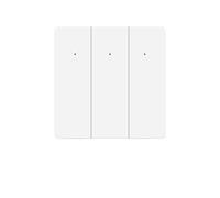 Matter Interruptor de luz WiFi inteligente con botón grande, interruptor neutro para habilitar la aplicación, temporizador, control de voz, interruptor de luz Matter Homekit(3 bandas)