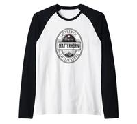 Matterhorn Suiza Montañas Alpes El Monte Cervino Zermatt Camiseta Manga Raglan