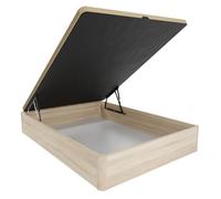 mattfy - Canapé Abatible de Madera Súper Reforzado con Gran Capacidad, Esquinas Redondeadas, 135 x 190, Cambria