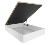 mattfy - Canapé Abatible de Madera Súper Reforzado con Gran Capacidad, Esquinas Redondeadas, 150 x 190, Blanco