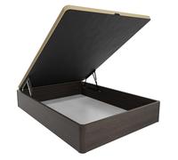 mattfy - Canapé Abatible de Madera Súper Reforzado con Gran Capacidad, Esquinas Redondeadas, 150 x 190, Wengué