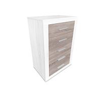 Mattfy - Sinfonier con 5 Cajones, Cómoda, Modelo Victoria, Práctico y Funcional, Acabado en Colores Andersen y Pino Gris, Medidas: 60 cm (Ancho) x 107 cm (Alto) x 39.5 cm (Fondo)