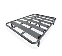 mattfy - Somier de Láminas Anchas Reforzado Anti - Ruido Estructura 40x30 mm con Juego de Patas Roscadas, Gran Estabilidad y Robustez, 135x190