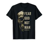 Matthew 10:2 Fear God Not Man - Christian Faith Bible Gospel Camiseta