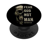 Matthew 10:2 Fear God Not Man - Christian Faith Bible Gospel PopSockets PopGrip Adhesivo