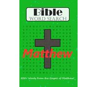 Matthew Bible Word Search: 500+ Words From The Gospel of Matthew | 50+ Puzzles Including The Most Popular Terms from Matthew | Travel Size Way to Learn More about the Bible | 6 x 9 inch 68 pages