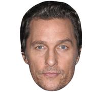 Matthew McConaughey (Stubble) Big Head. Máscara más grande que la vida.