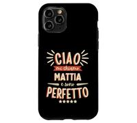 Mattia Idea Regalo Personalizzata Nome Divertente Carcasa para iPhone 11 Pro