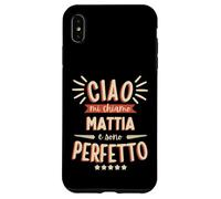 Mattia Idea Regalo Personalizzata Nome Divertente Carcasa para iPhone XS MAX